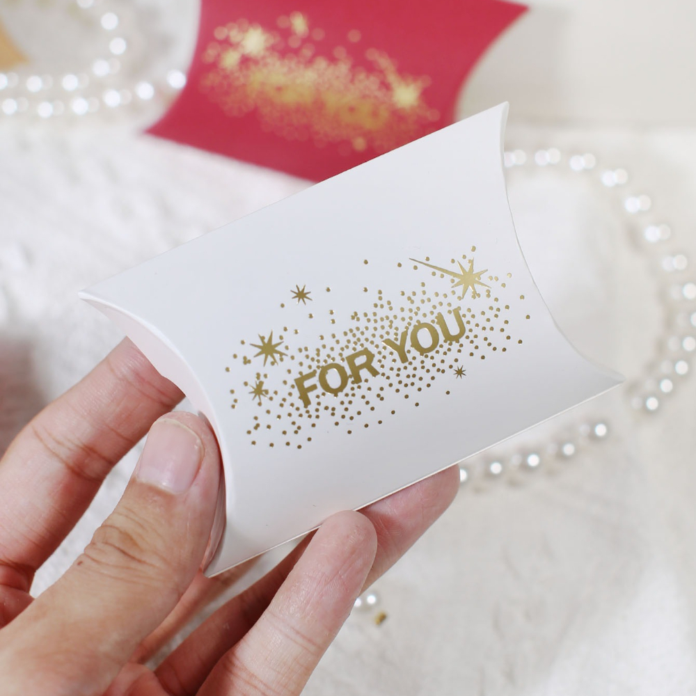 10pcs for You Pillow Gift Boxes with Golden Foil Star